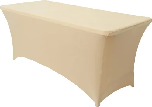 Miniatura 59 de Obstal Funda de mesa de elastano elástica de 4 pies para mesas plegables estándar, paquete de 2 manteles rectangulares universales ajustables
