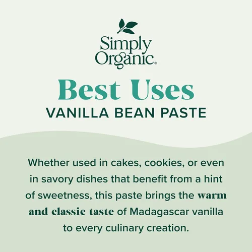 Miniatura 8 de Pasta de Vainilla con Semillas de Vainilla Simply Organic, frasco de 4 onzas, Certificada Orgánica, Kosher, Vegana, Sin OMG, Pasta Rica y Suave