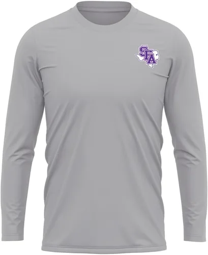 Miniatura 343 de Camisa deportiva de manga larga oficial de la NCAA Collegiate para hombre, con logotipo en el pecho izquierdo, colección Athletic Heather