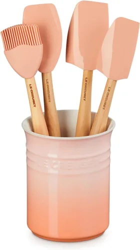 Miniatura 9 de Le Creuset Silicone Craft Series - Juego de utensilios con vajilla de gres, 5 piezas, blanco