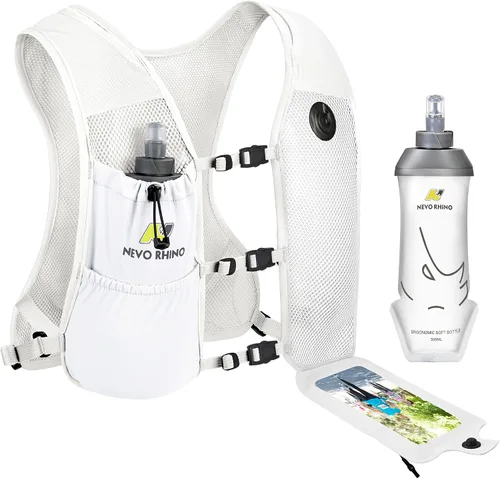 Miniatura 12 de Chaleco para correr con Botella Blanda de 350 ML de TPU, Chaleco Pequeño de Agua para Correr - Correas de Pecho Ajustables, Chaleco Ligero