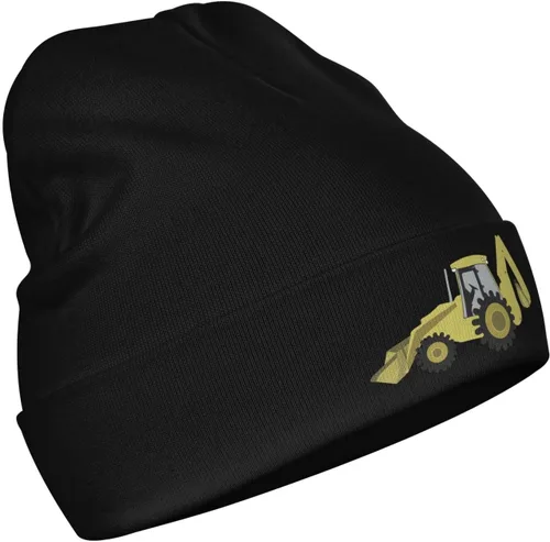 Miniatura 7 de Gorros de punto para niños pequeños y cálidos de punto con retroexcavadora de construcción