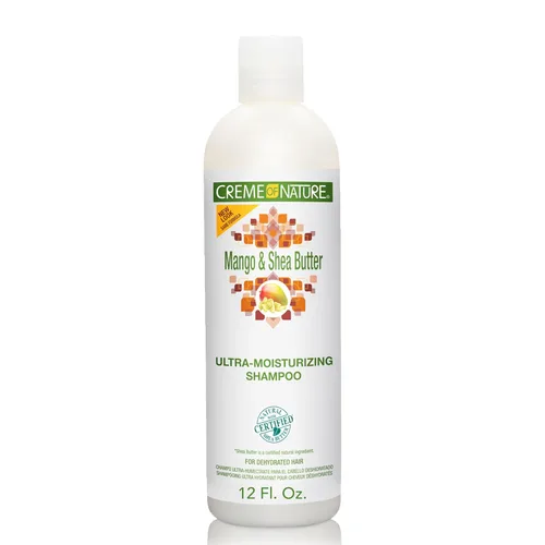 Miniatura 8 de Creme of Nature Acondicionador Ultra-Hidratante con Manteca de Mango y Karité para Cabello Seco y Deshidratado, Cuidado para Cabello Rizado