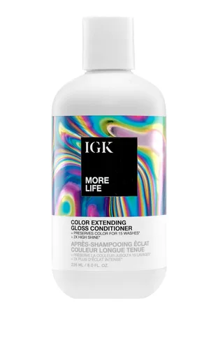 IGK MORE LIFE Color Extending Conditioner | Extends Color While Boosting Gloss and Softness | Helps Protect Color-Treated Hair from Fade