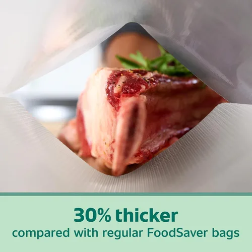 Miniatura 2 de FoodSaver Bolsas de sellado al vacío de cuarto de galón de alta resistencia, paquete de 44 con 30% de grosor extra, compatibles con todos