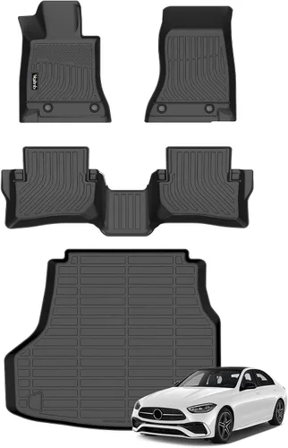 Miniatura 136 de Tapetes de piso para todo clima y forro de carga con respaldo para Chevrolet Suburban de 7 asientos 2021-2025 / GMC Yukon XL de 7 asientos