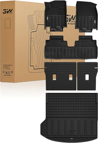 Miniatura 26 de 3W Alfombrillas de piso para Chevy Equinox 2018-2023 2024/Alfombrillas de piso GMC Terrain, TPE para todo clima con ajuste personalizado
