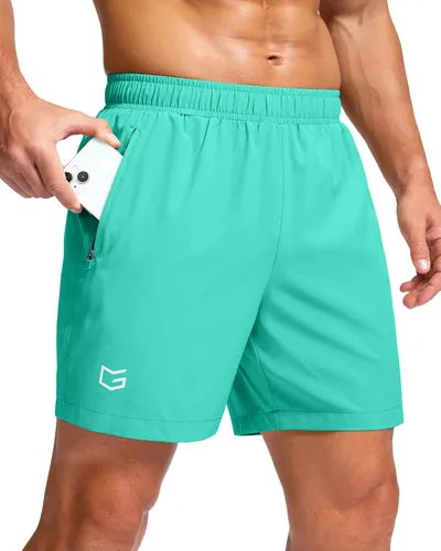 Miniatura 73 de G Gradual Pantalones cortos deportivos para correr para hombre con bolsillos con cremallera, de secado rápido, de 7 pulgadas, 5 pulgadas, 9