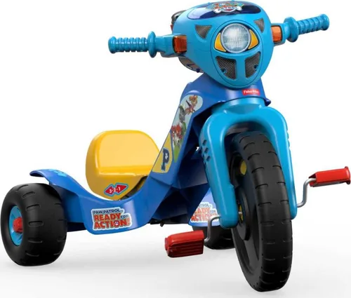 Miniatura 5 de Fisher-Price Triciclo para niños pequeños de Nickelodeon Paw Patrol con luces y sonidos, bicicleta de juguete con empuñaduras de manillar