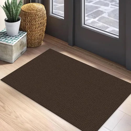 Miniatura 43 de EARTHALL Alfombra pequeña de 2 x 3 pies, lavable para entrada, antideslizante, trenzada, alfombra para puerta interior y exterior, alfombra tejida