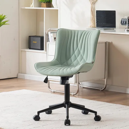 Miniatura 11 de YOUNIKE Silla de Oficina, Silla de Escritorio con Ruedas, Sillas de Tarea de Computadora para Oficina en Casa, Silla de Tocador Moderna Acolchada