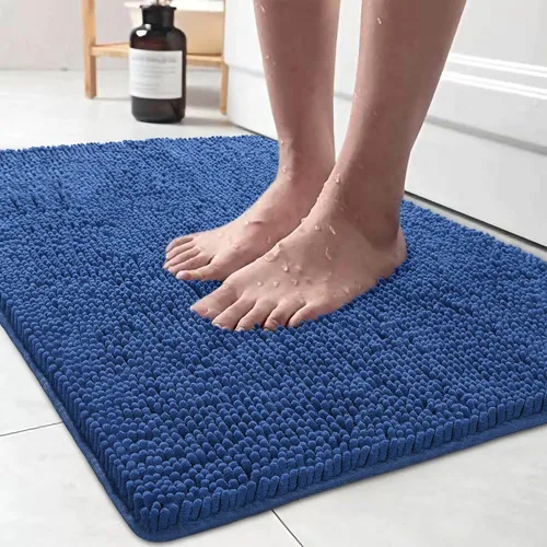 Miniatura 48 de LOCHAS Alfombra de Baño de Lujo Lanuda Tapete de Baño 24 x 17 Pulgadas, Alfombras de Baño Lavables Antideslizantes para Baño y Ducha, Alfombras