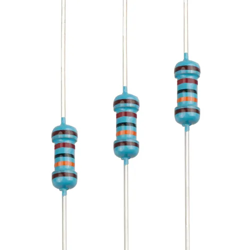 Miniatura 18 de 100pcs 1 ohm Resistor 1/4w (0.25 W) Resistencia fija de película metálica de tolerancia ±1%, múltiples valores de resistencia opcional