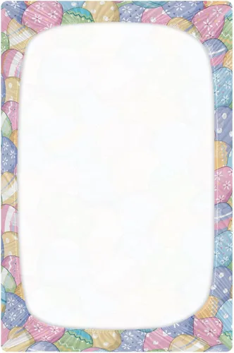Miniatura 2 de Lindas sábanas para cuna, suaves y transpirables con diseño de huevos de Pascua, para niñas y niños, 39 x 27 x 5 pulgadas