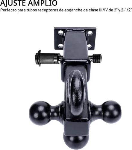 Miniatura 6 de CZC AUTO - Cerradura para receptor de enganche de automóvil, con pasador de 5/8 pulgadas para receptor de clase III IV de 2 y 2-1/2 pulgadas