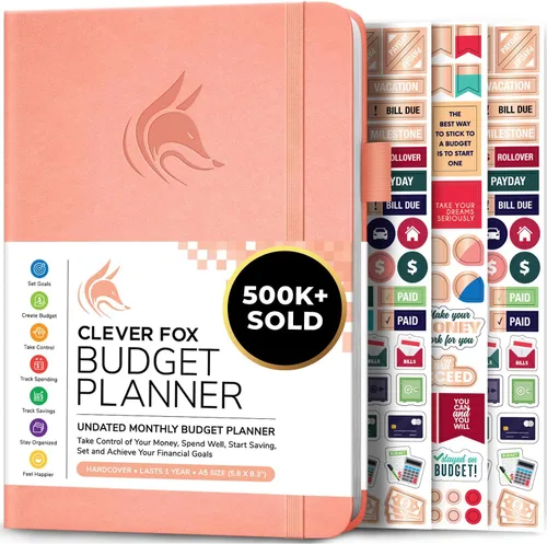 Miniatura 15 de Clever Fox Planificador de presupuesto de bolsillo, mini cuaderno de seguimiento de gastos. Organizador de presupuestos mensual, cuaderno