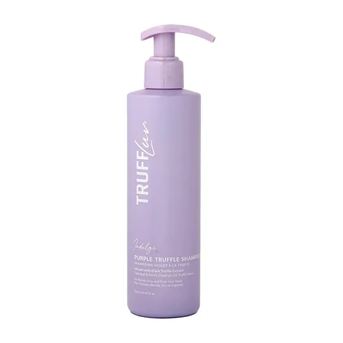 TruffLuv Champú púrpura trufa – Champú clarificador para hombres y mujeres – Neutralización de latón, vitalidad del color y aumento de la fuerza del