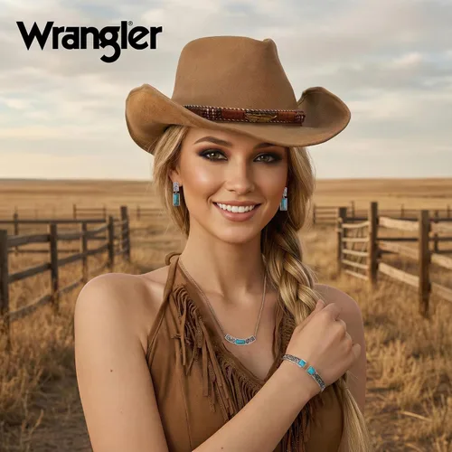 Miniatura 4 de Montana West Pulsera de Puño Wrangler para Mujeres Occidental Turquesa Ajustable Brazalete Abierto Plateado Tallado Floral Vaquera Joyería Country