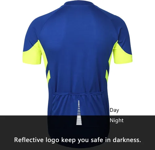 Miniatura 30 de ARSUXEO Camiseta de ciclismo de manga corta para hombre 636