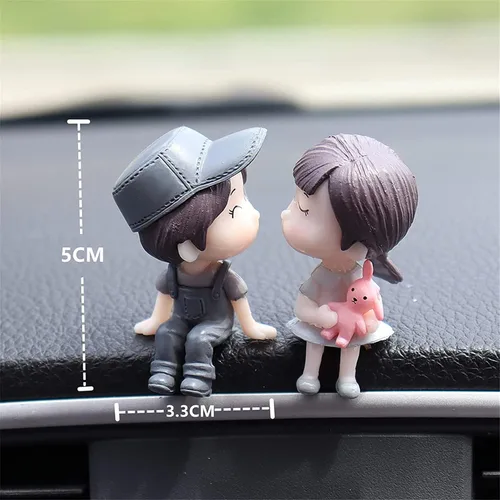 Miniatura 8 de Lindos adornos para pareja, lindo adorno interior de automóvil para parejas, decoración de automóvil, lindas parejas de dibujos animados, accesorios