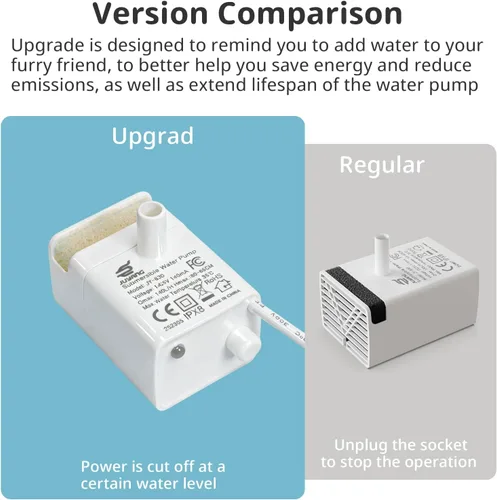 Miniatura 2 de JY-830 Bomba de agua sumergible universal para fuentes de mascotas (apagado automático cuando no hay agua)