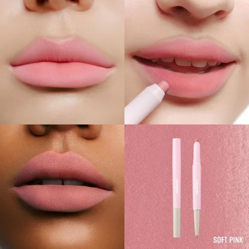 Miniatura 2 de COLORGRAM All In One Over-Lip Maker 04 Soft Pink Delineador de labios y contorno versátil, acabado mate, perfecto para el uso diario, labios más