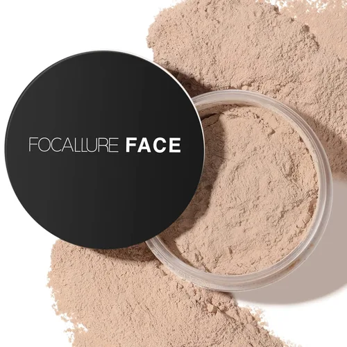 Miniatura 19 de FOCALLURE Polvo Facial Suelto de Control de Grasa, Polvo Fijador Suelto Translúcido, Polvo de Acabado Mate Sin Brillo, Fija el Maquillaje de Base