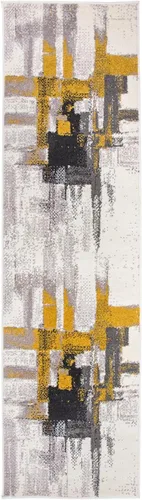 Miniatura 17 de Rugshop Alfombra Corredor Abstracta Contemporánea Negra — No Desprende Pelusa para Pasillo, Entrada y Cocina 2' x 7