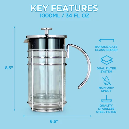 Miniatura 8 de GROSCHE Cafetera eléctrica con prensado francés