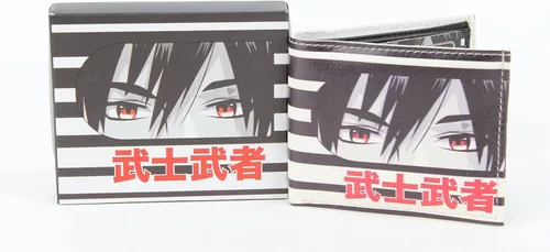 Miniatura 3 de Cartera con estampado de anime con caja de regalo a juego Cartera delgada de cuero plegable 2 ventanas de identificación y 7 tarjeteros , Cara