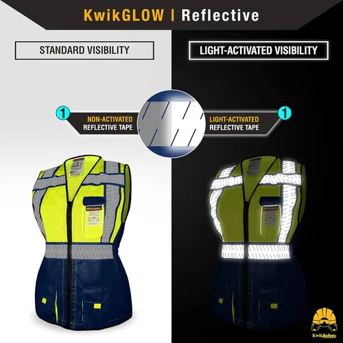 Miniatura 4 de KwikSafety - Charlotte, NC - SHERIFF & SPECIALIST Chaleco de Seguridad para Mujer ANSI OSHA