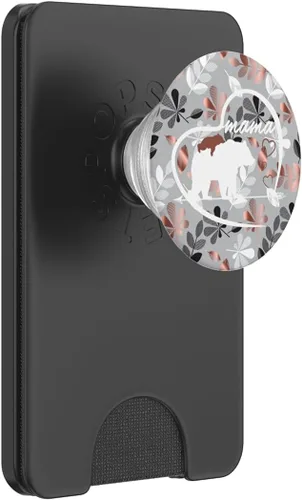 Miniatura 8 de PopSockets - Soporte para teléfono móvil y tablet, diseño de oso Mama, Negro