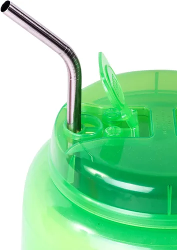 Miniatura 3 de 2 pajitas de acero inoxidable de 14 pulgadas de 100 onzas enormes súper largas para beber compatibles con taza de viaje aislada Whirley tazas