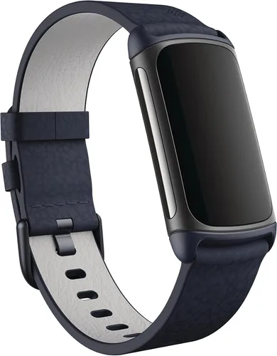 Miniatura 3 de Fitbit Charge 5, correa de cuero vegano, índigo, grande