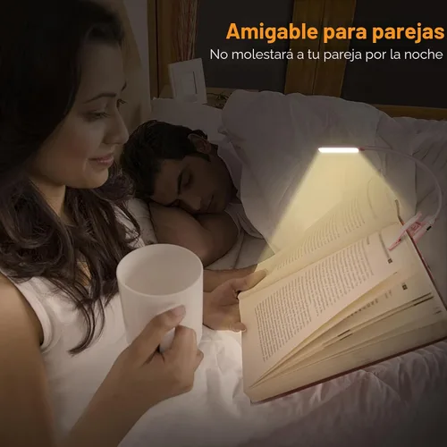 Miniatura 6 de Gritin Luz de Lectura Recargable de 9 LED para Leer en la Cama - Cuidado de los Ojos 3 Temperaturas de Color, Brillo de Atenuación Continua, 80