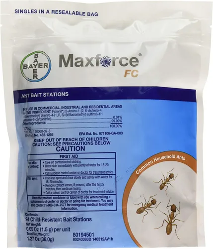Bayer - 4314726 - Max Force FC - Estaciones de cebo para hormigas - 24 estaciones, 1 bolsa