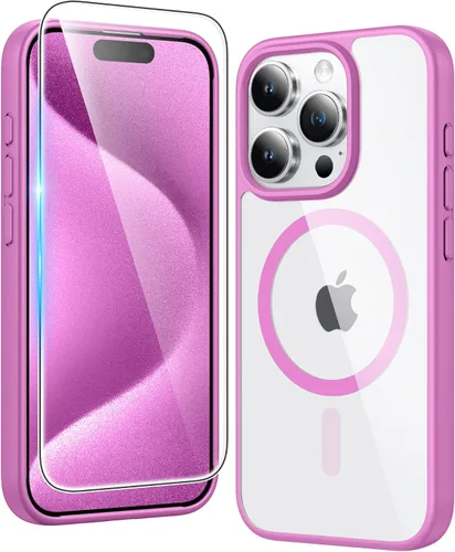 Miniatura 667 de FNTCASE Funda para iPhone 13 Pro-Max: Fundas magnéticas transparentes compatibles con Magsafe Slim anti amarillamiento protección contra caídas