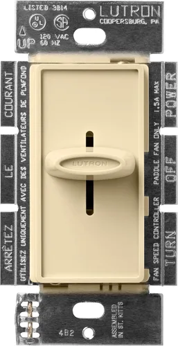 Miniatura 7 de Lutron Electronics Co. SFSQ-F-WH Skylark - Control de ventilador, color blanco