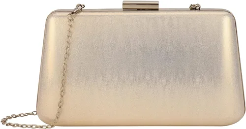 ZHANNI Elegante caja de embrague de noche para mujer, con marco de metal, bolso de noche, bolso de mano, boda, graduación, fiesta, novia, embrague