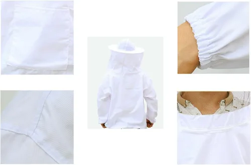 Miniatura 2 de Xgunion Traje de apicultor profesional, con chaqueta, pantalones y guantes