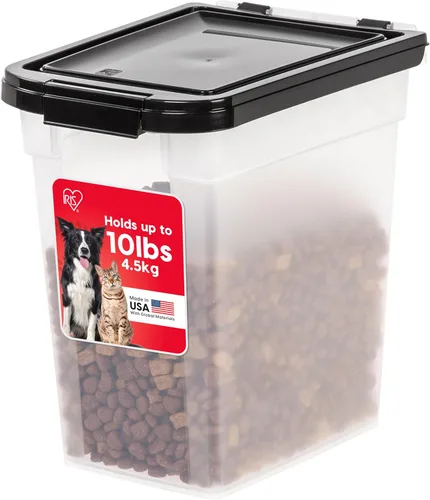 Miniatura 15 de IRIS USA Contenedor hermético de almacenamiento de alimentos para perros, hasta 30 libras, con ruedas, para almacenamiento de alimentos para perros