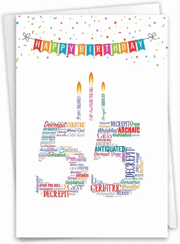 Miniatura 11 de NobleWorks - Divertida tarjeta de felicitación de cumpleaños con sobre (4.63 x 6.75 pulgadas) - 55 pulgadas Celsius C9575MBG