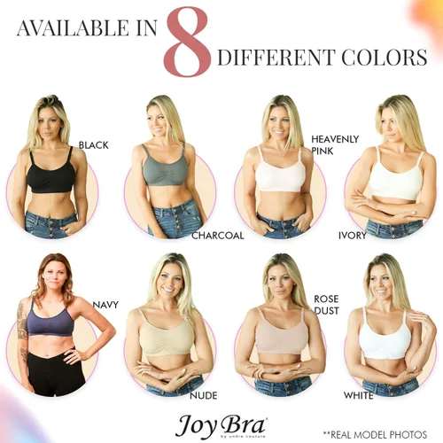 Miniatura 7 de Sujetadores sin costuras con cuello redondo para mujer Brasier deportivo sin varillas de cobertura completa push up para mujer Sujetadores cómodos