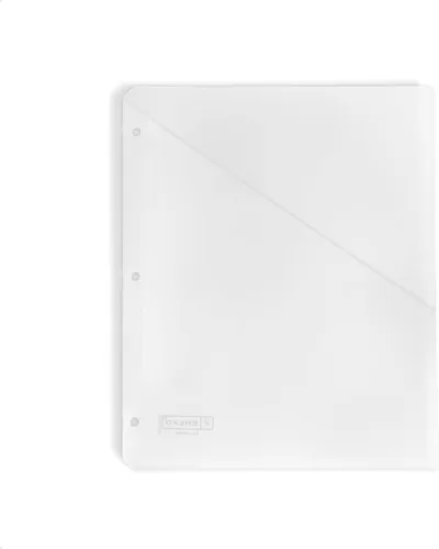 Funda traslúcida Smead, 3 orificios, tamaño carta, 5 por paquete, Transparente Claro