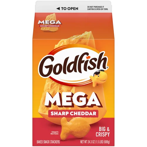 Miniatura 20 de Goldfish Galletas de queso cheddar, horneadas con grano entero, caja de 27.3 onzas