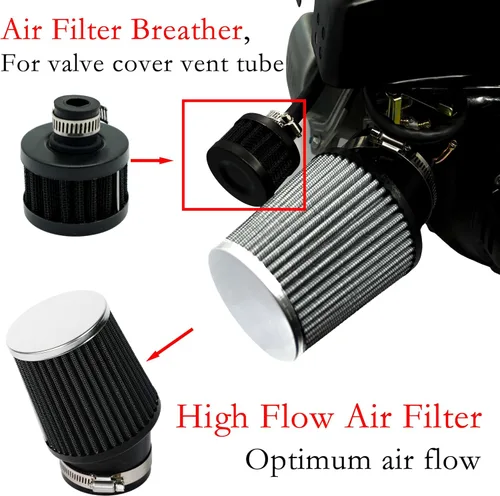 Miniatura 3 de JMCHstore Kit adaptador de filtro de aire de carburador de alto rendimiento para FRP GMB100 Coleman CT100U CC100X 98cc, motor Predator 79cc 3HP
