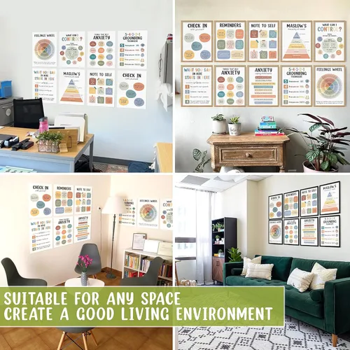 Miniatura 5 de 10 pósteres de cuidado de salud mental, póster de salud mental, decoración de oficina de terapia, artículos imprescindibles para la oficina