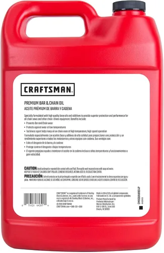 Miniatura 2 de Craftsman CMXG0AWBC4P Aceite de barra y cadena de alta calidad, 1 galón