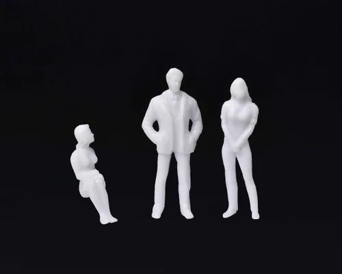 Miniatura 6 de DS. DISTINCTIVE STYLE Figuras sin pintar escala 1:50 Surtido Poses en miniatura Personas para diseño arquitectónico Proyecto Escala O Modelo Trenes