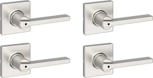 Miniatura 34 de Kwikset Casey Manija de Puerta Simulada, Palanca de Un Solo Lado para Closets, Puertas Dobles Francesas y Despensa, Palanca Interior Reversible